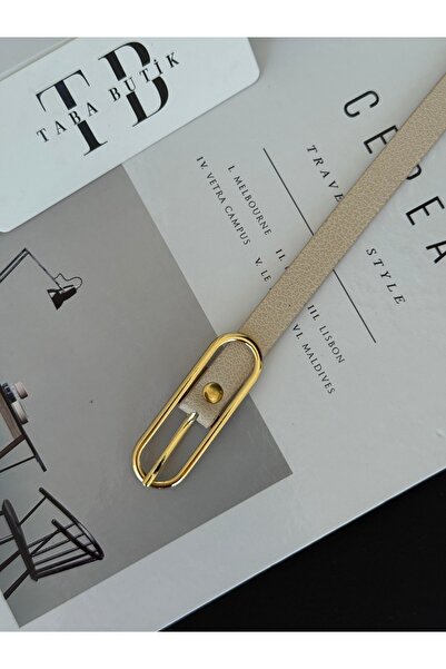 TABA BUTİK حزام نسائي بإبزيم ذهبي