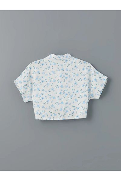LC Waikiki Cămașă Crop pentru Fată cu Flori