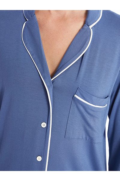 LC Waikiki Set de pijamale pentru femei cu guler de cămașă