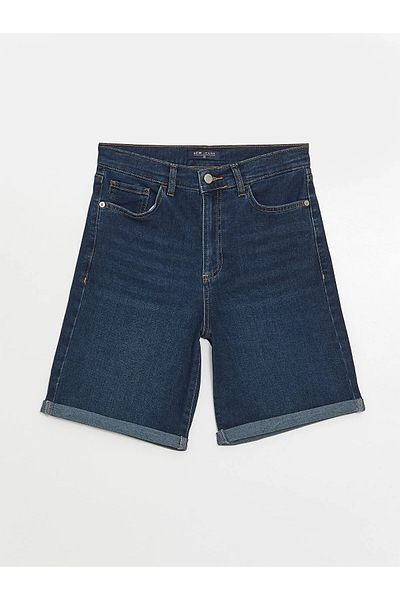LC Waikiki Pantaloni scurți de jeans pentru femei Bermuda Fit
