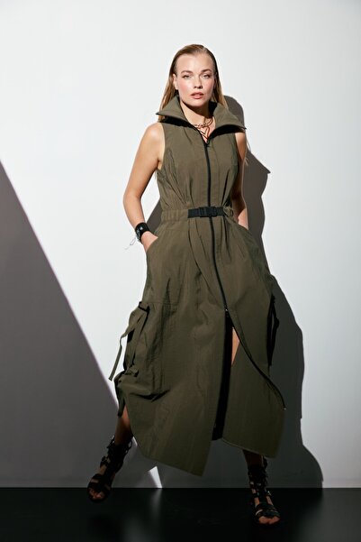 roibyardaözmen Tasarım Paraşüt Elbise Haki