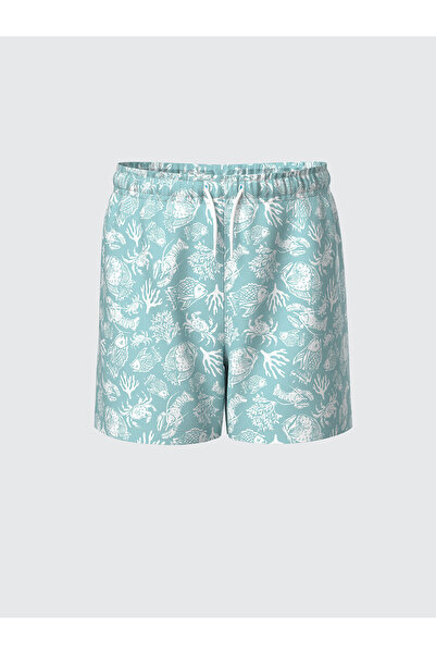 LC Waikiki Pantaloni scurți de baie pentru băieți, cu talie elastică și impri...