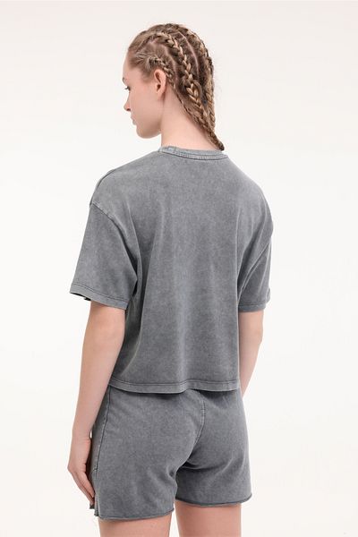 lumberjack Wl Freya 11Sy790 5Fx Anthracite Women's Short Sleeve T-Shirt
