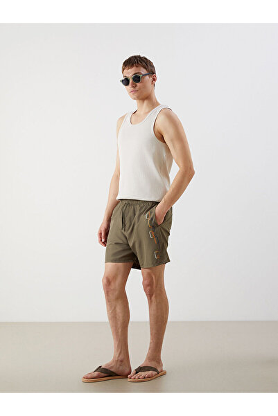 LC Waikiki Ανδρικό μαγιό Özmarka Νέας Σεζόν σε κοντό μήκος με στάμπα