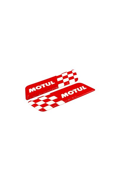 BsElektronik Damla Sticker Motul Red White Design Fender Logo