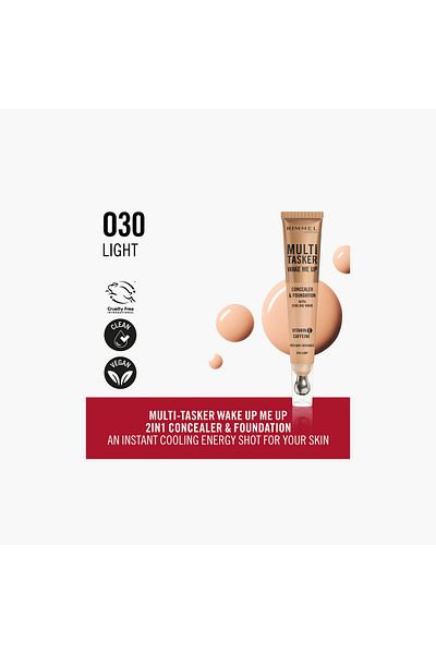 Rimmel Rimmel Multi-Tasker Wake Me Up Concealer and Foundation - 20 ml