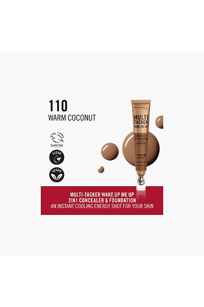 Rimmel Rimmel Multi-Tasker Wake Me Up Concealer and Foundation - 20 ml