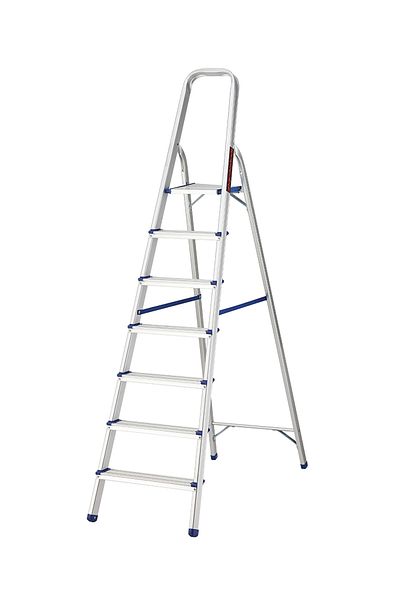 Lawazim Step Folding Ladder - Lightweight Step Stool with Anti-Slip Pedals for Home & Outdoor Use