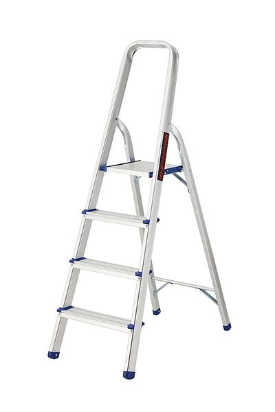 Lawazim Step Folding Ladder - Lightweight Step Stool with Anti-Slip Pedals for Home & Outdoor Use
