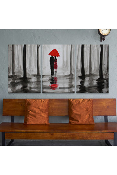 Marktna ثلاث لوحات قماشية فخمة بتصميم مودرن مع برواز شامبين مجوف