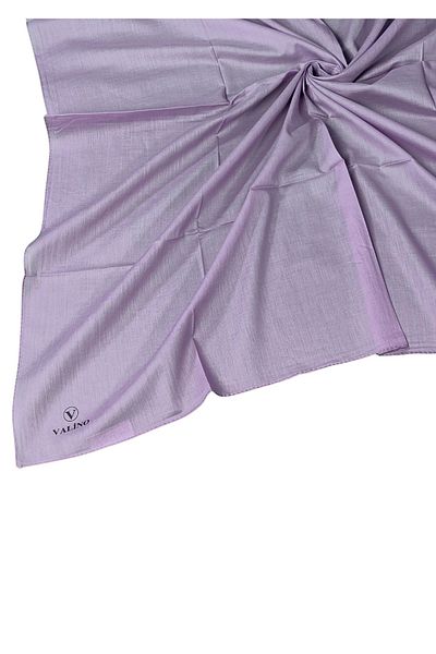mim eşarp Eșarfă Valino din bumbac organic de culoare uni 100x100 cm - țesătură naturală și respirabilă