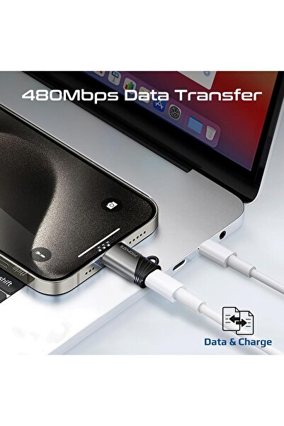 Promate محول من لايتنينج إلى USB-C لأجهزة آيفون 15 وما فوق