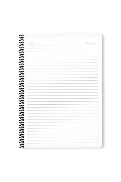 daço Set of 3 student spiral notebooks, DICTANDO, A4, 80 sheets + 10 FLR note cards