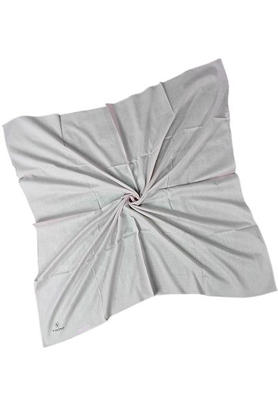 mim eşarp Eșarfă Valino din bumbac organic de culoare uni 100x100 cm - țesătură naturală și respirabilă