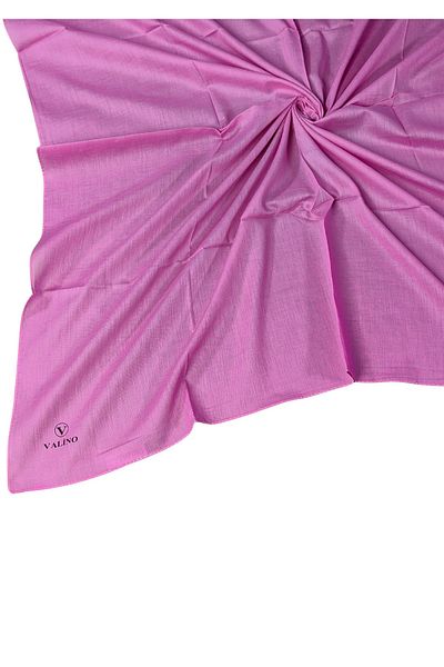 mim eşarp Eșarfă Valino din bumbac organic de culoare uni 100x100 cm - țesătură naturală și respirabilă