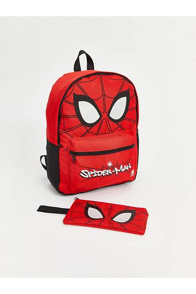 LC Waikiki Lcw Accessories Red Spider-Man Printed Boys School Bag