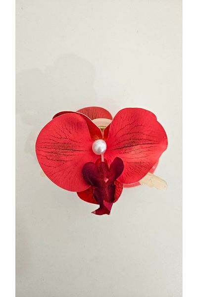 cityvision Orchid Flower Pearl Latch Buckle 10 cm Double Sided 1 Piece