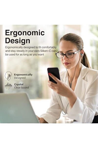 Promate USB-C Earbuds, Premium Comfort-Fit Type-C In-Ear Earphones with In-Built Microphone, Anti-Ta