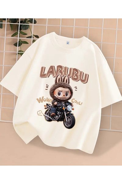 Touz Moda Μπλουζάκι Labubu Kids Design Unisex Oversize