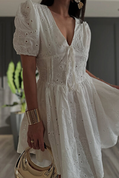 style of style Sırtı Açık Fisto Premium Elbise