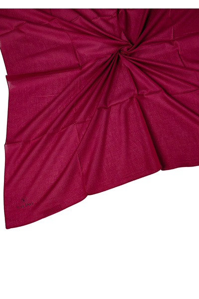 mim eşarp Eșarfă Valino din bumbac organic de culoare uni 100x100 cm - țesătură naturală și respirabilă