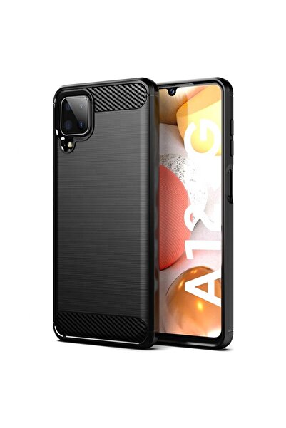 Techsuit Carcasă din silicon compatibilă cu Samsung Galaxy A12 / M12, neagră