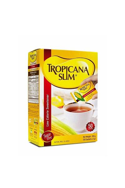 Tropicana Sweetener 50 Sachets Slim (1016) --- Tobrikana Sweetener Slim 50 Sachets
