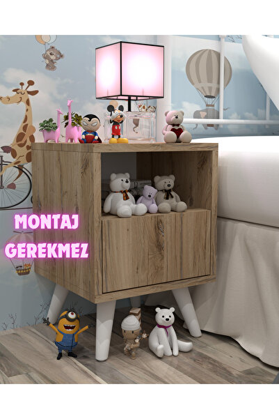 KONAK EV EŞYALARI Danillo MDF Komodin,Montaj Gerekmez,Komodin,Kurulum Gerekmez