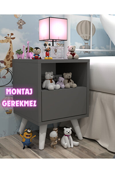 KONAK EV EŞYALARI Danillo MDF Komodin,Montaj Gerekmez,Komodin,Kurulum Gerekmez