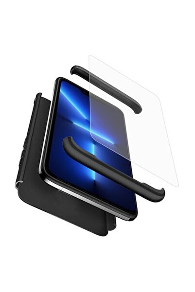 Bibilel Carcasă iPhone 13 Pro Max + Protector de Ecran, GKK 360, Negru