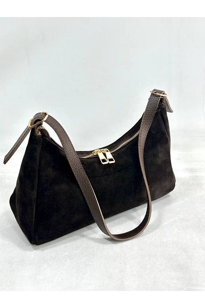 My Easy Shop Women's Bag Genuine Suede Leather Shoulder Bag