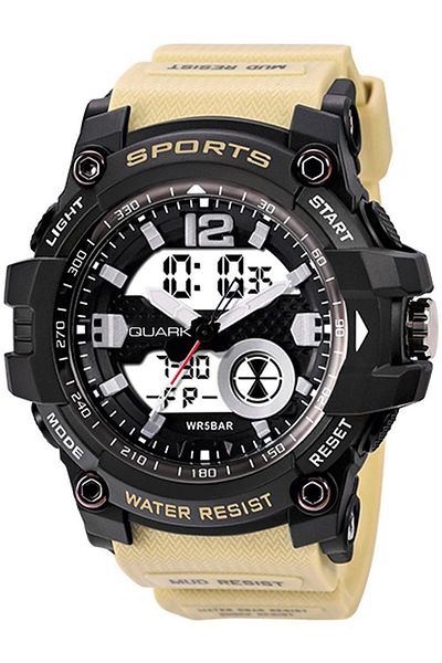 Quark Qu-2129Gad-7 Analog Digital Men's Wristwatch