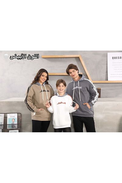 ALANAQA Boys' Oversized Faux Fur Hoodie Unisex Winter Padded Pullover 5-16 Years