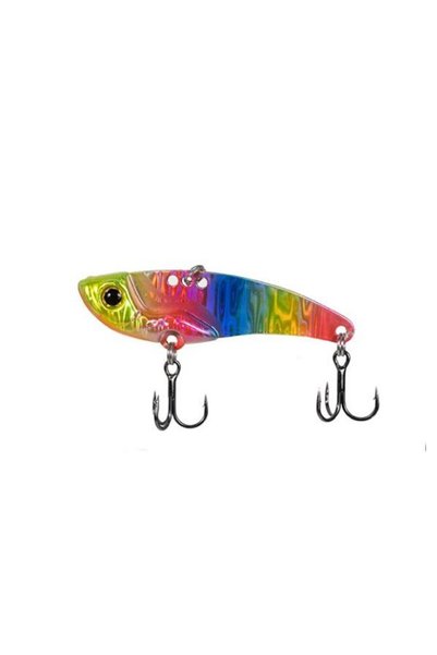 RYUJI Mirror Vib 6.5cm 22gr Vibrasyon Jig Yem Rainbow