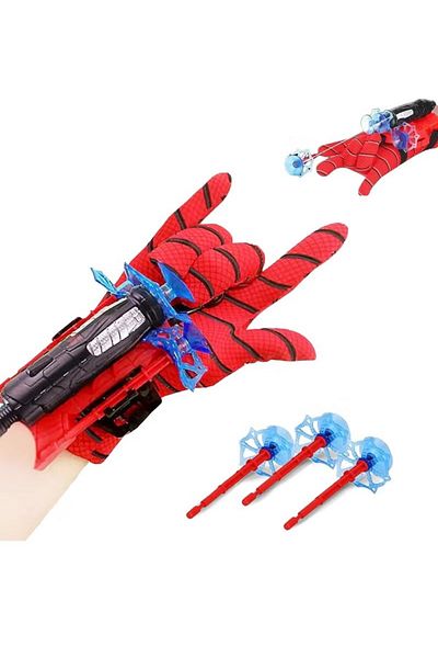 Toybox Spider Web Shooter Toys for Kids Real Gadget Toys for Boys Gloves Launcher Wrist Toy