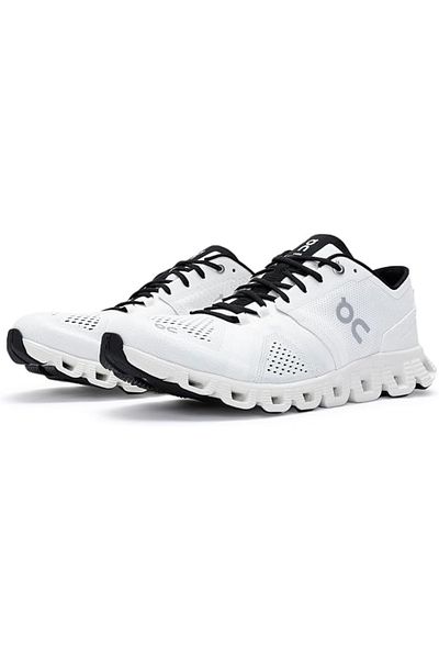 ON Cloud X White Running Sneakers – Dual Density Insole & CloudTec Sole