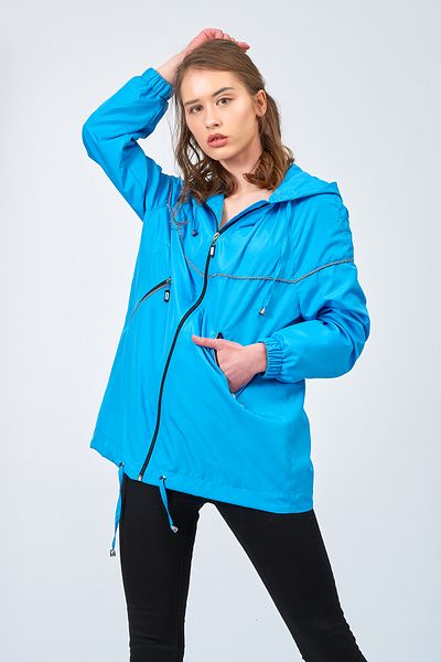 Moda Tuğram Blue Raincoat