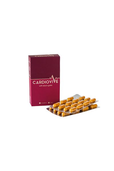 Cardiovive Capsules | 100% Natural & Organic Aged Black Garlic Capsules