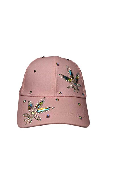 Kitti Spteks Kitti 9-15 Years Old Girl Waiter Pink Color Stone Summer Hat