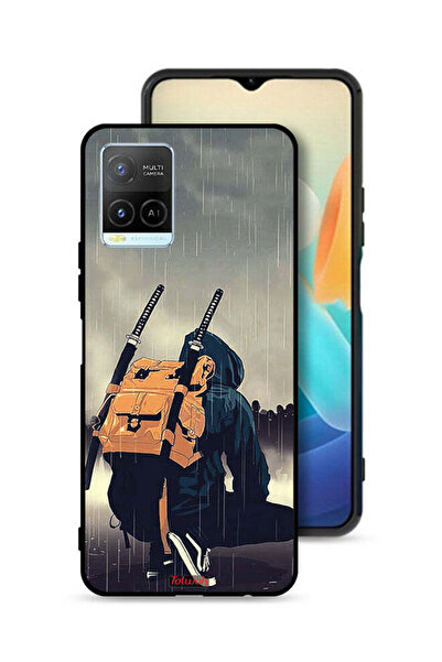 Tolwak غطاء حماية Vivo Y21 بتصميم سيف ساموراي الرقمي