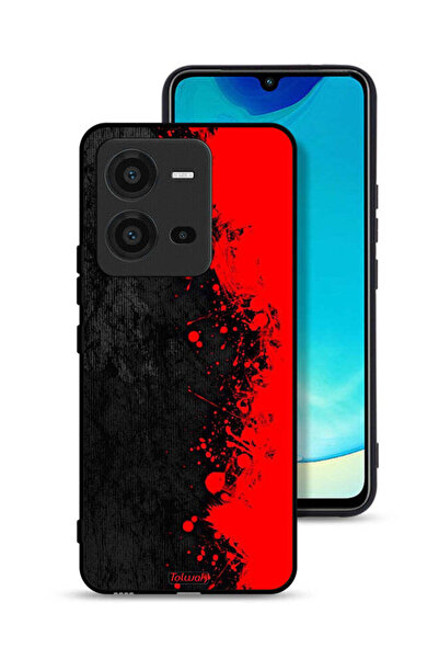 Tolwak Vivo V25 5G Protective Case Cover Paint Abstract Pattern