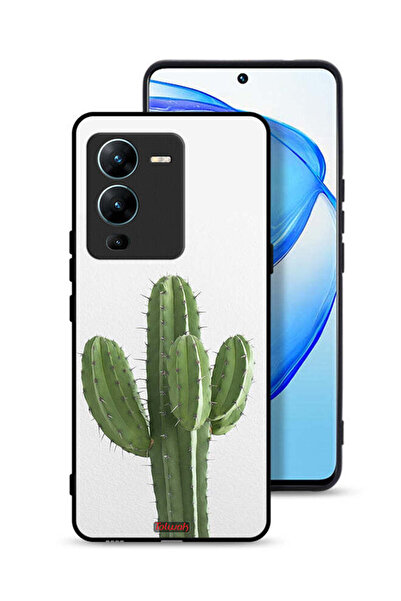 Tolwak غطاء حماية لهاتف Vivo V25 Pro 5G بنقشة نبات الصبار