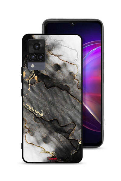 Tolwak غطاء حماية فيفو V21 رخامي لامع