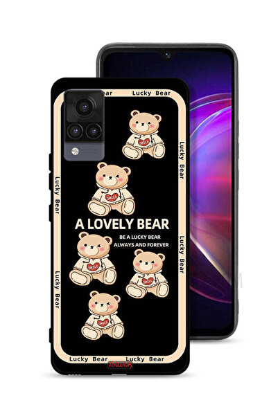 Tolwak غطاء حماية لهاتف Vivo V21 - دب جميل