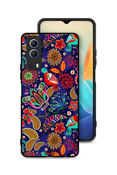 Tolwak غطاء حماية لهاتف Vivo Y72 5G بنقشة طيور وزهور