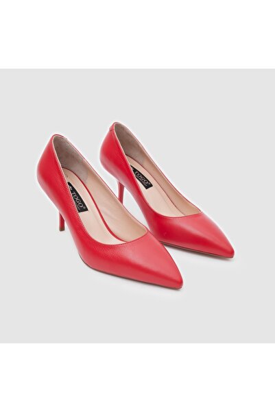 TOGO Kırmızı Hakiki Deri Kadın Stiletto [060067]