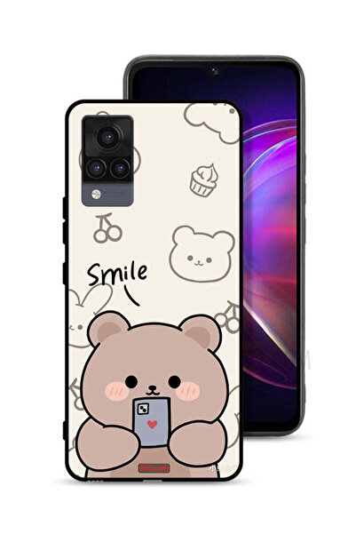 Tolwak Vivo V21 Protective Case Cover Smile Bear Art