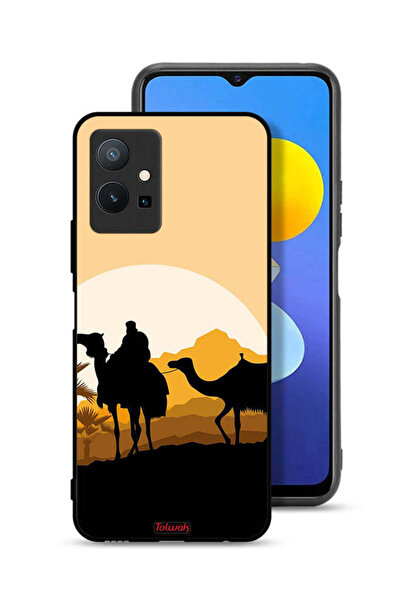 Tolwak غطاء حماية Vivo T1 5G برسومات جمال في الصحراء