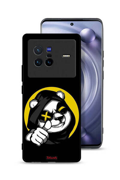Tolwak غطاء حماية Vivo X80 بتصميم قطة مارشميلو لطيفة