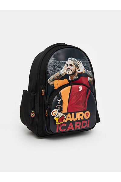 LC Waikiki Colorful Football Player Printed Special Design Boy's Large Backpack (31X39X11 cm)